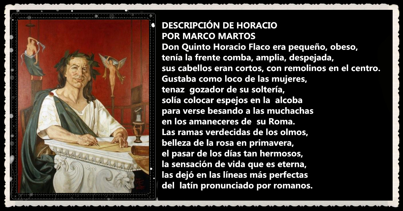 POEMA DE MARCO MARTOS CARRERA : DESCRIPCIÓN  DE HORACIO